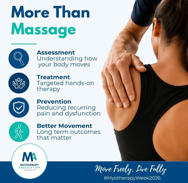 Myotherapy is more than massage